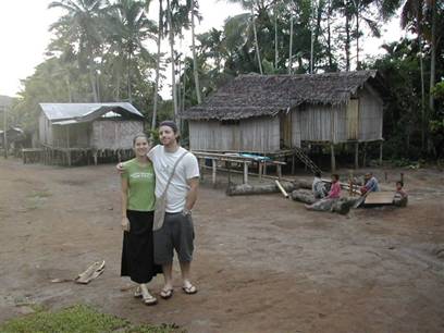 Logan and Desiree Carnell in Numba Village